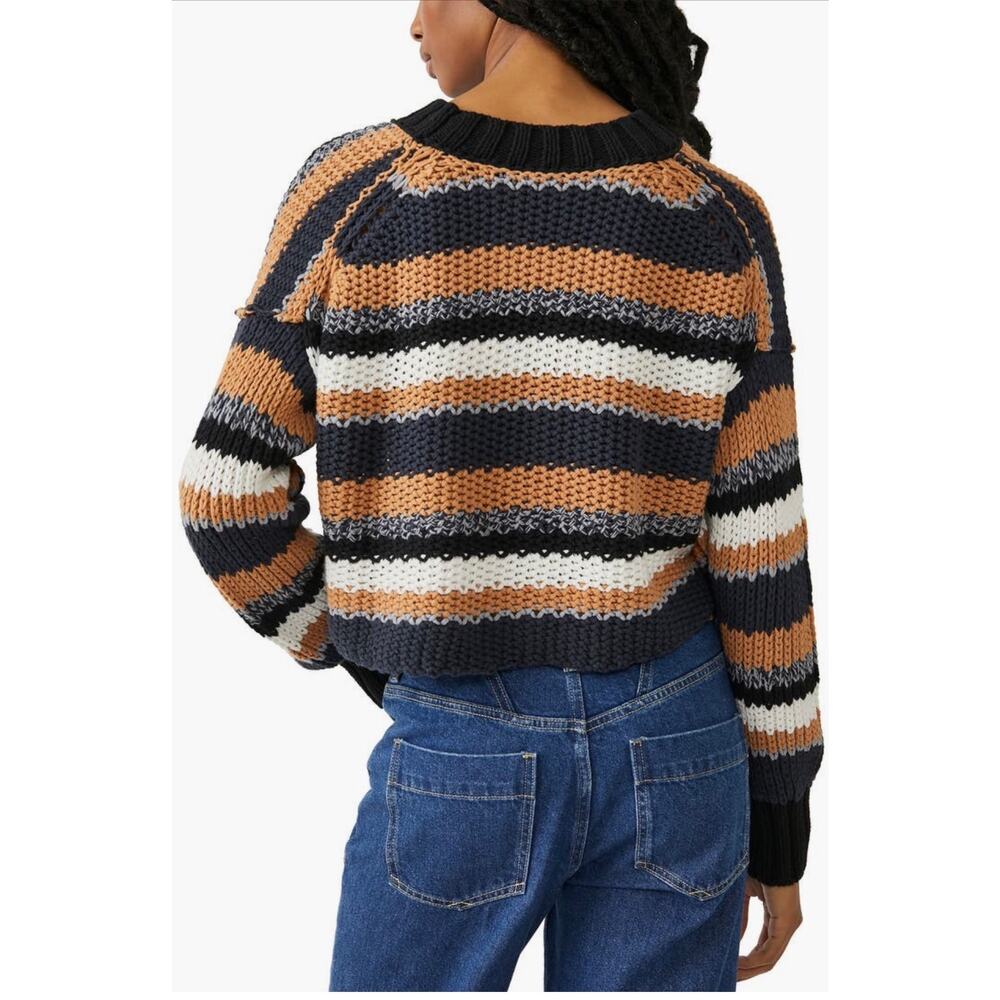Free People / Devon Sweater / Sunflower seed Combo / sz xs - Picture 3 of 4